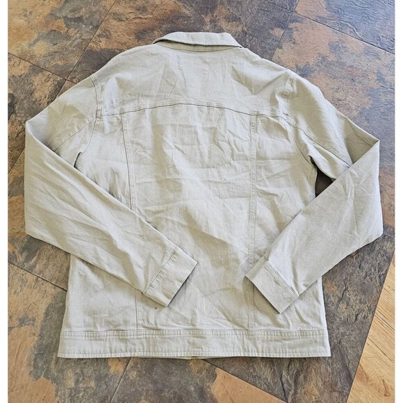 American Threads Midweight Denim Vintage Khaki Men's Jacket Size M - Picture 8 of 12